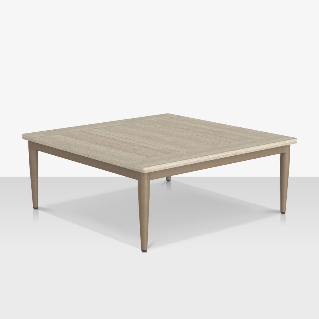 Source Furniture Danish 40" Aluminum Square Coffee Table