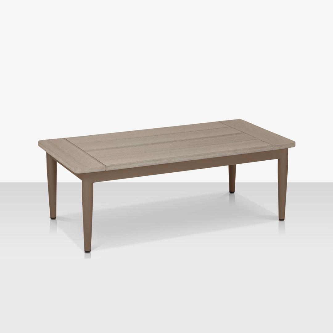 Source Furniture Danish 45" Aluminum Rectangular Coffee Table