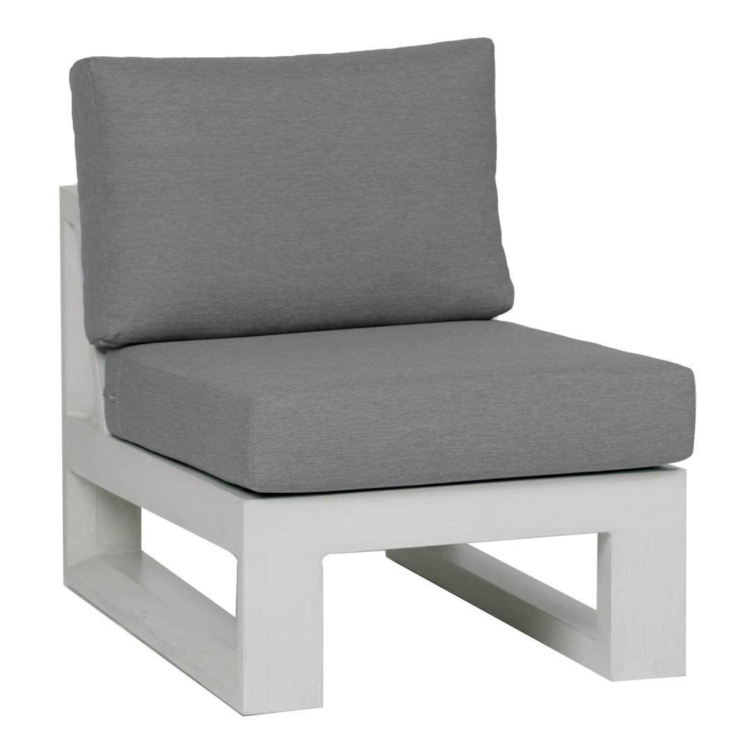 Ratana Element 5.0 Aluminum Armless Chair Outdoor Sectional Unit