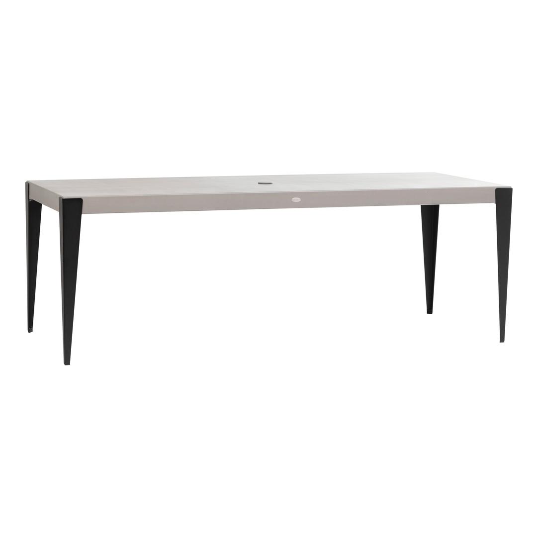 Ratana Genval 84.5" x 38" Aluminum Rectangular Dining Table