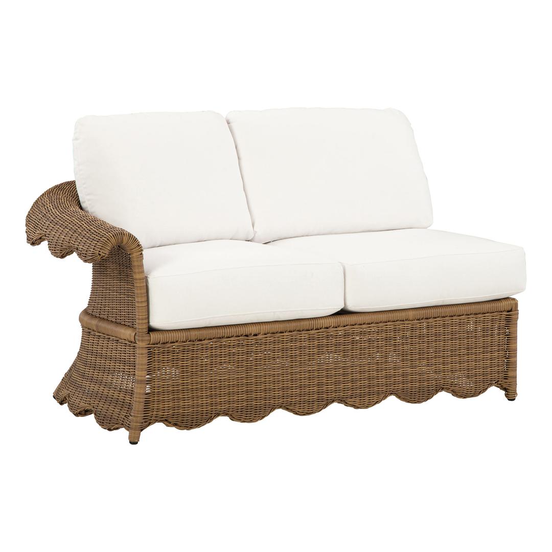 Lane Venture Cleary Wicker LF Loveseat Outdoor Sectional Unit