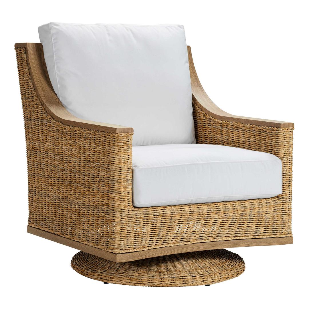 Lane Venture Hemingway Loggia Wicker Swivel Rocker Lounge Chair