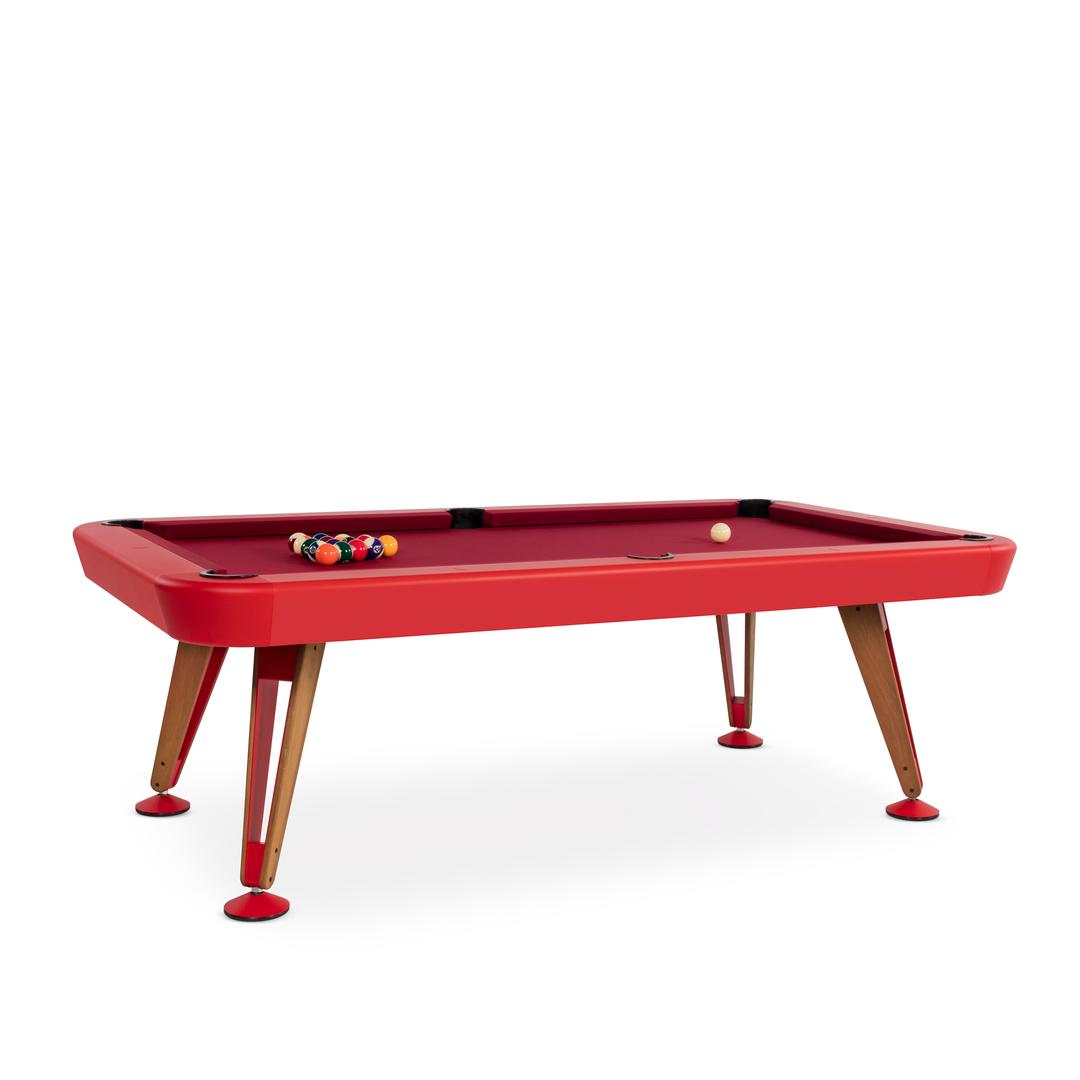 RS Barcelona Diagonal 7' Red Indoor Billiard Table