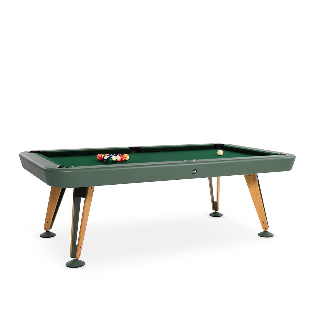 RS Barcelona Diagonal 8' Green Indoor Billiard Table