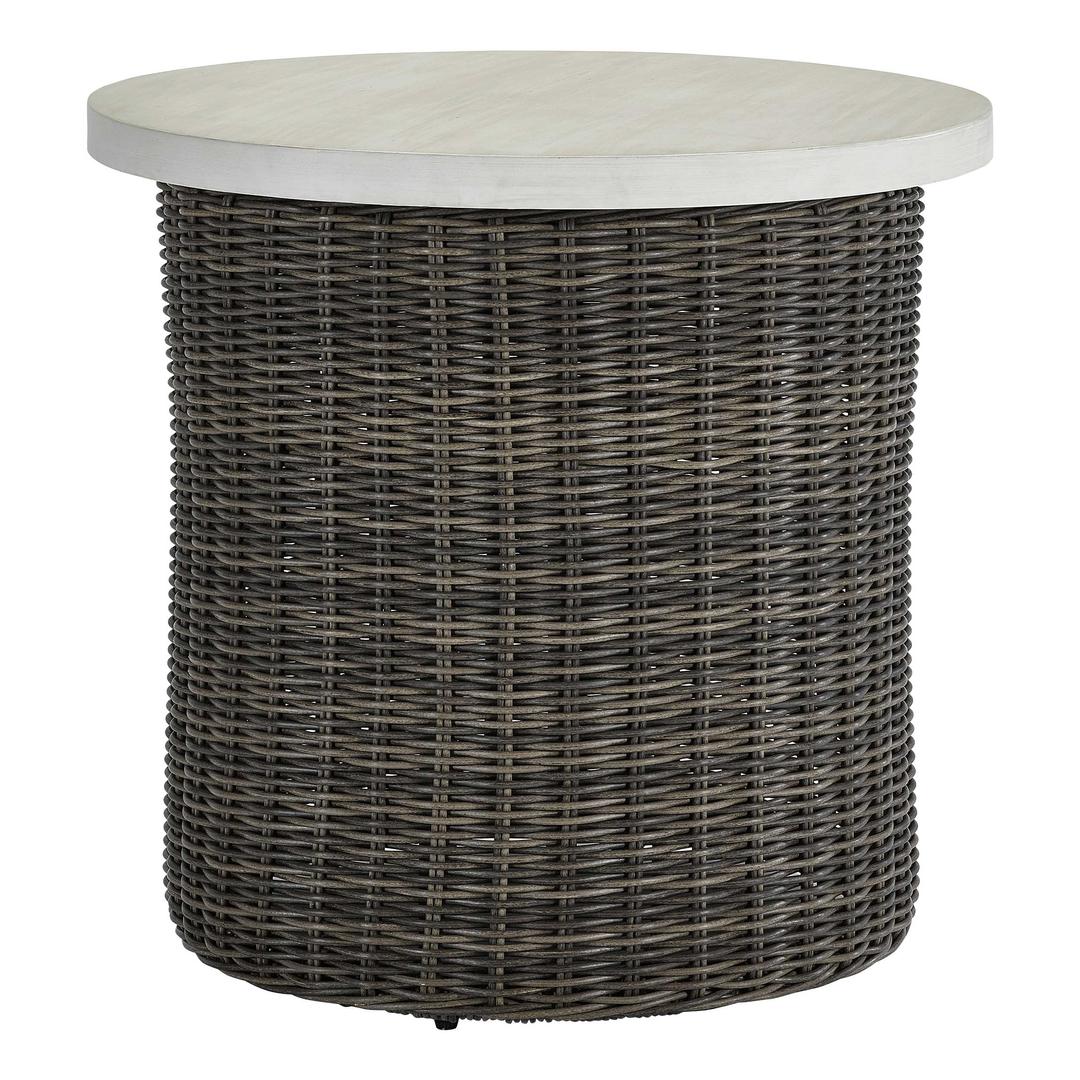 Lane Venture Oasis 24" Wicker Round End Table