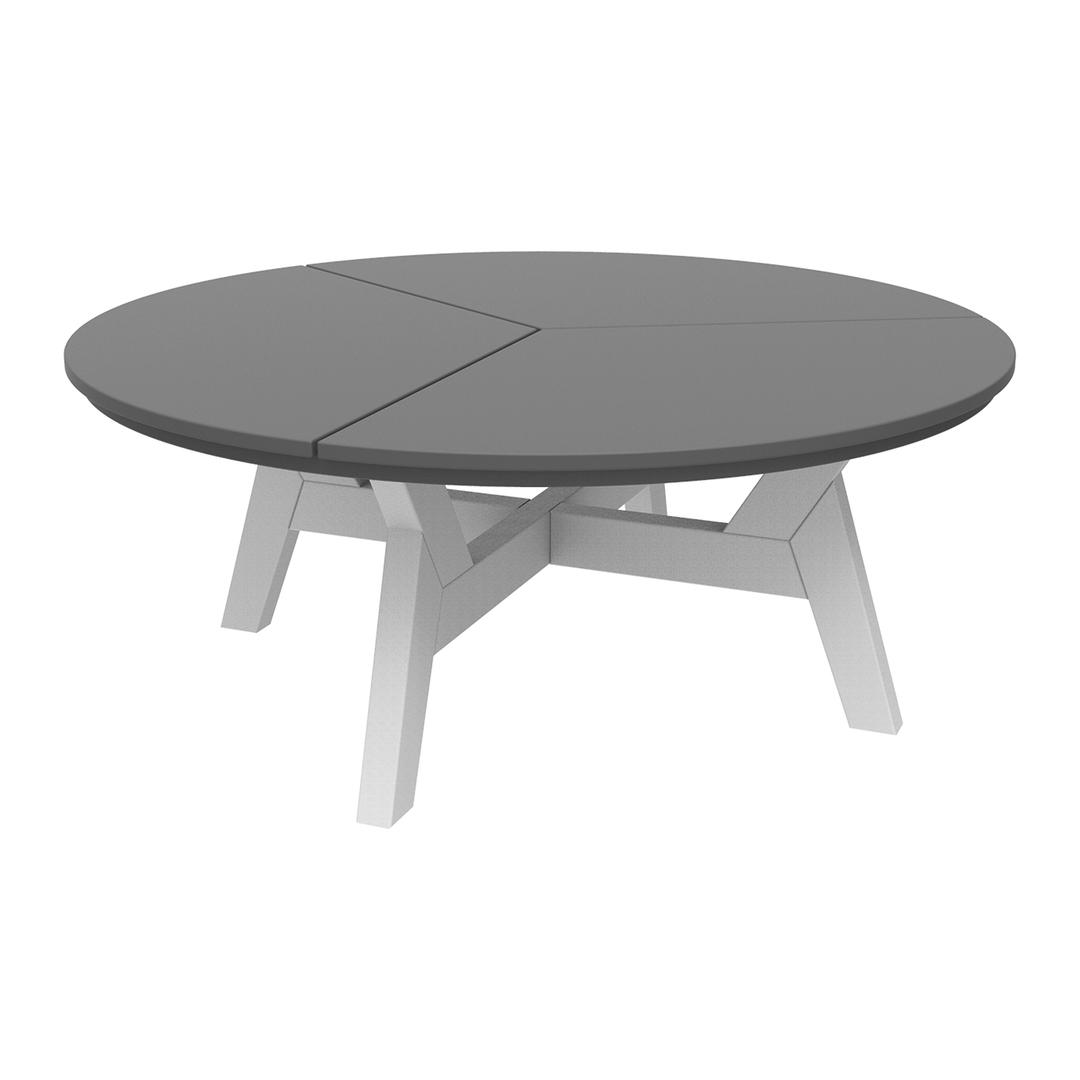 Seaside Casual DEX 40" Recycled Polymer Round Chat Table