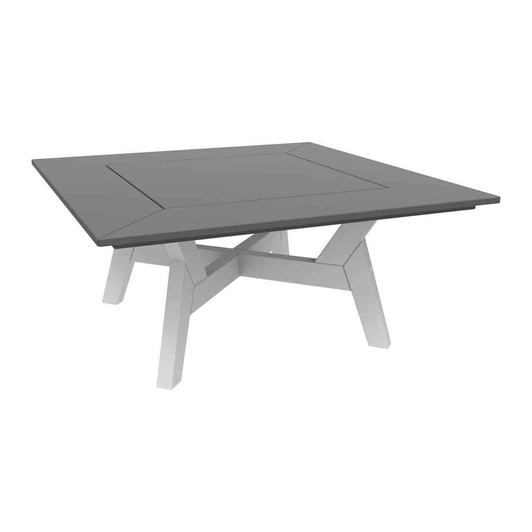 Seaside Casual DEX 36" Recycled Polymer Square Chat Table