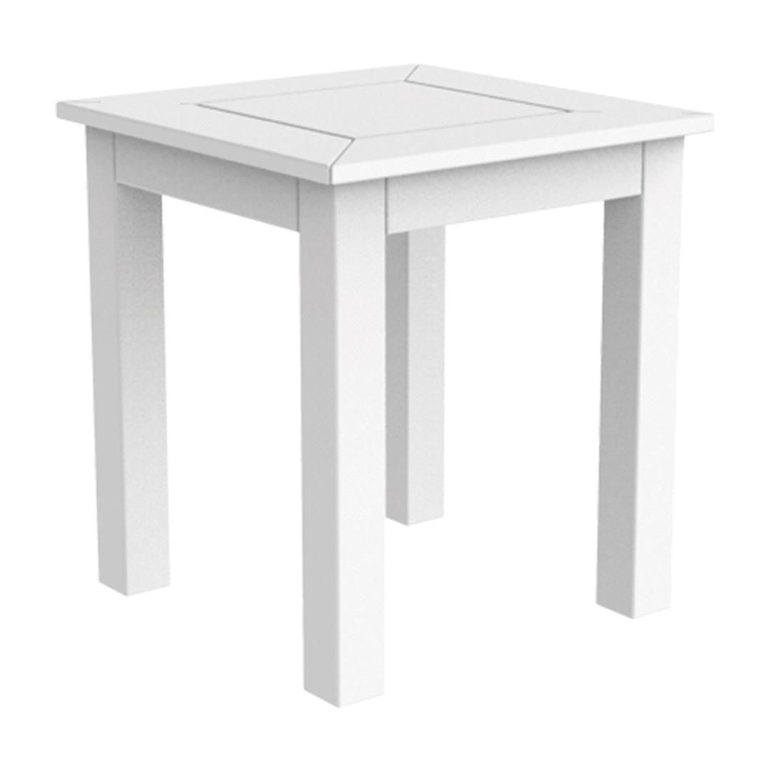 Seaside Casual DEX 16.5" Recycled Polymer Square Side Table - Set of 2
