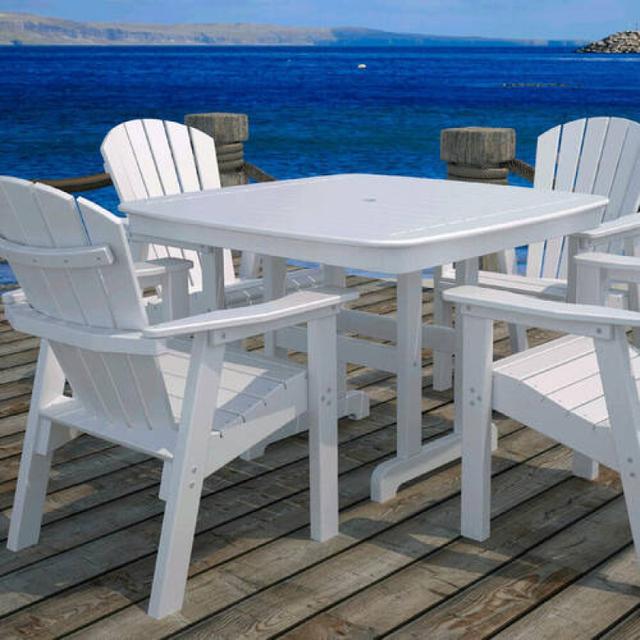 Polywood Nautical 44&quot; Square Dining Table
