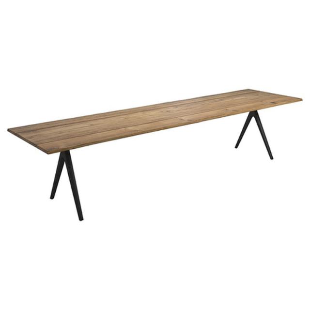 Gloster Raw Split 138&quot; Rectangular Teak Dining Table