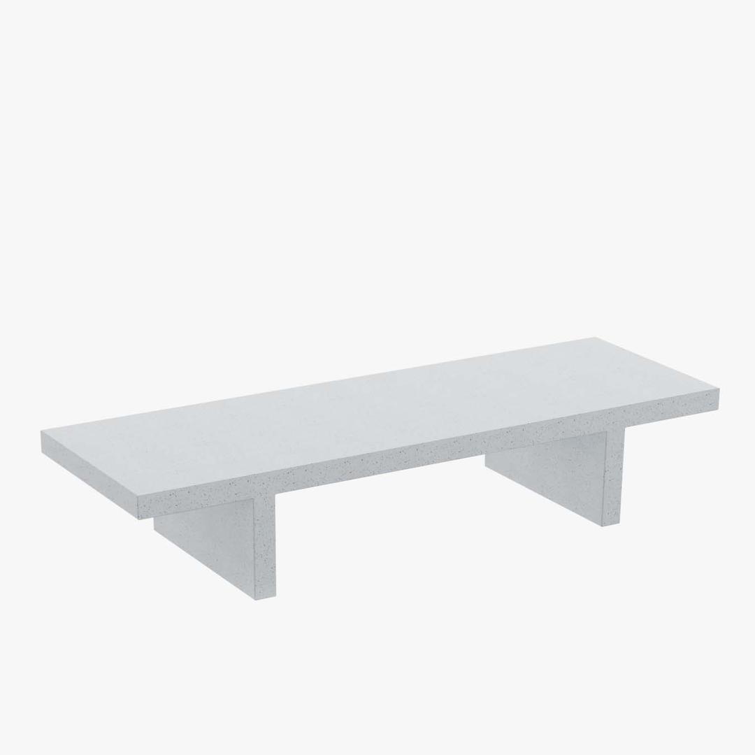 Zachary A. Design Palm Beach 84" Rectangular Low Table