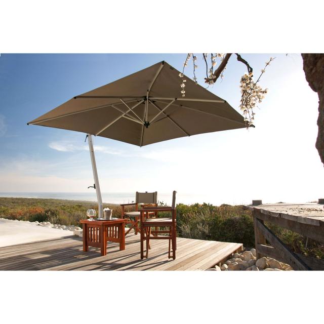 Woodline Shade Solutions Picollo Tilt 10' Square Cantilever Umbrella