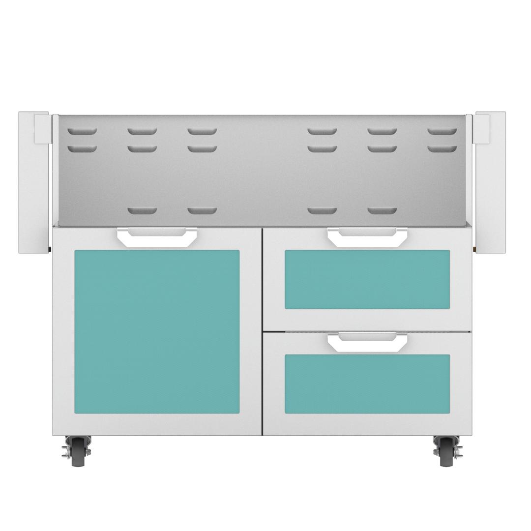 Hestan Double Drawer and Door Tower Cart for 42" Gas Grill