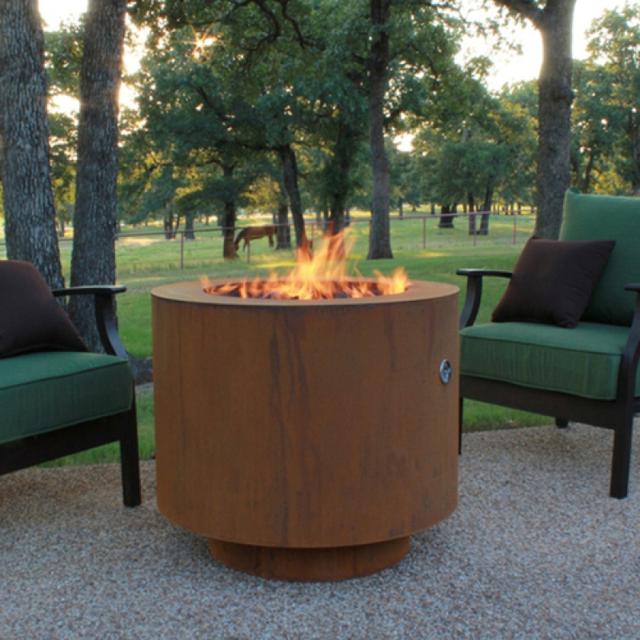 Bentintoshape 38&quot; Round Fire Pit - Hidden Tank