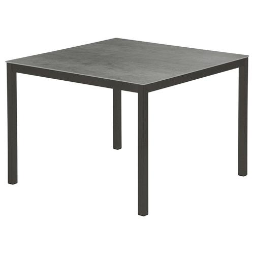 Barlow Tyrie Equinox 39" Steel Square Dining Table - Ceramic Top