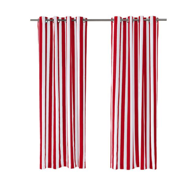 Outdoor Decor by Commonwealth Coastal Stripe Outdoor Curtains - Set of 2