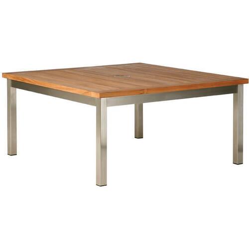 Barlow Tyrie Equinox 38" Steel Square Conversation Table