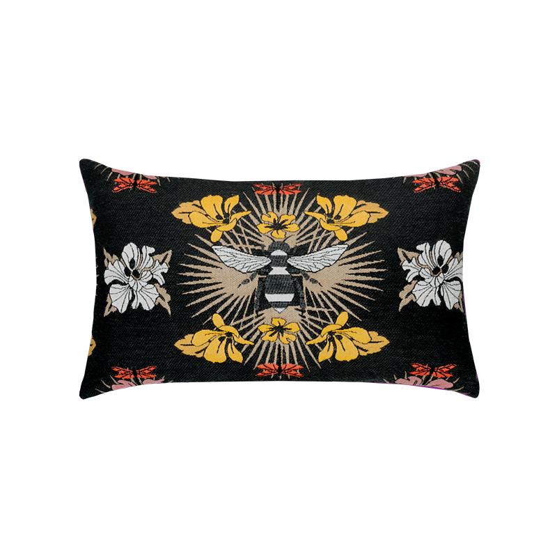 Elaine Smith 20" x 12" Honey Bee Lumbar Sunbrella Outdoor Pillow