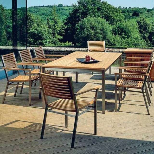 Barlow Tyrie Equinox  85&quot; Rectangular Dining Table