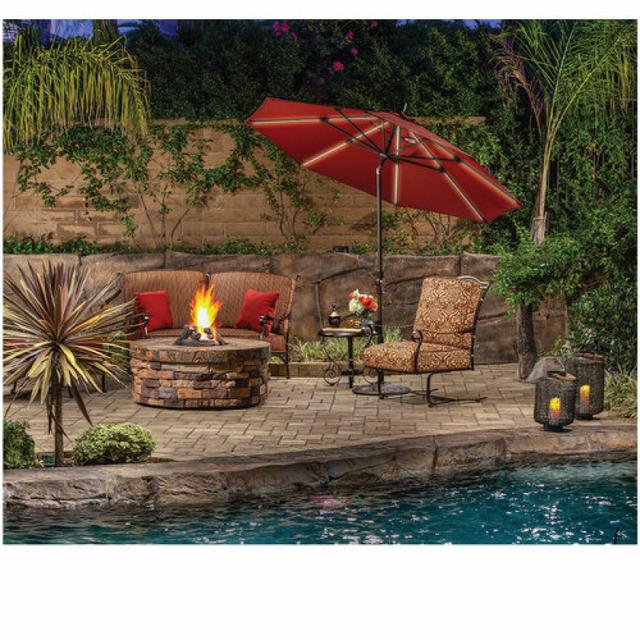 Treasure Garden 9' Starlux Collar Tilt Umbrella