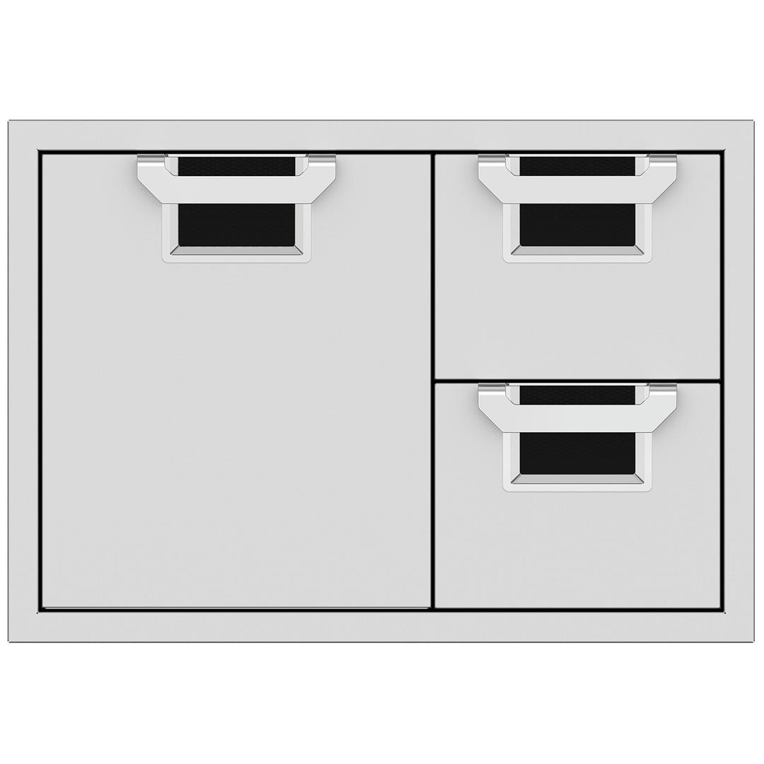 Hestan Aspire 30" Double Drawer and Storage Door Combo Outdoor Kitchen Cabinet