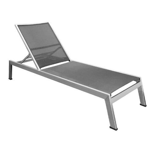 Kannoa Sicilia Aluminum Chaise Lounge with Sling