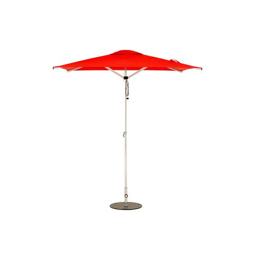 Woodline Shade Solutions Swift 6.6' Square Steel Market Patio Umbrella