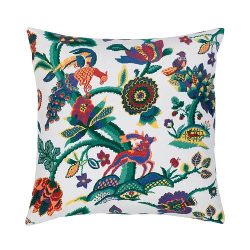Elaine Smith 22" x 22" Folk Art Jewel Sunbrella Outdoor Pillow