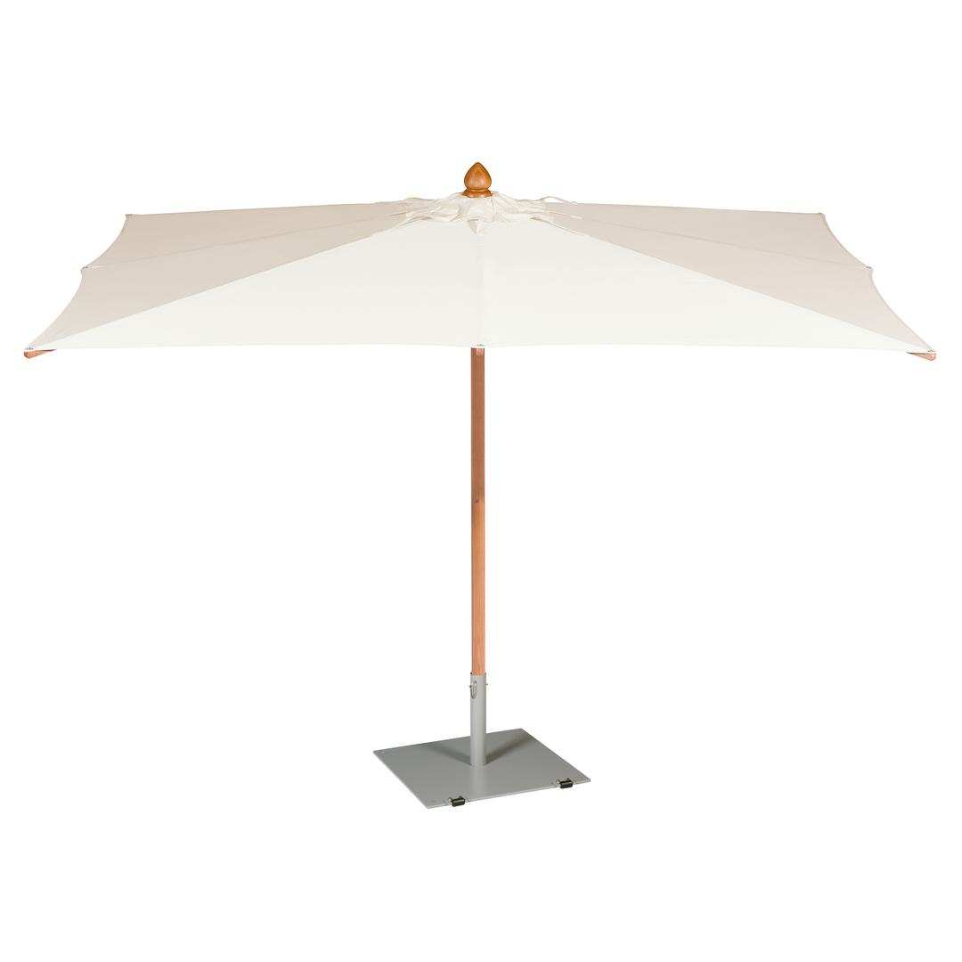 Barlow Tyrie Napoli 11.5' Rectangular Wood Market Patio Umbrella
