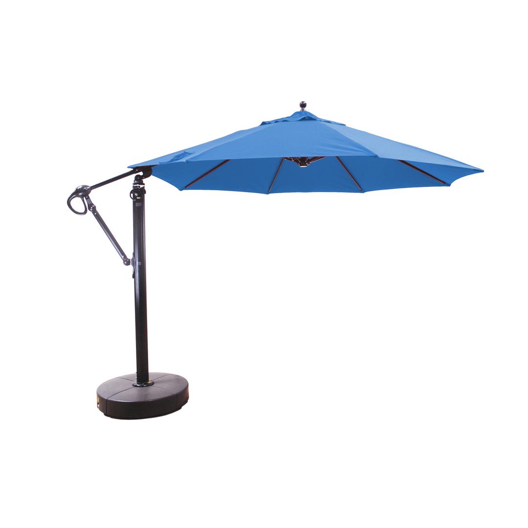 Galtech 11' Round Aluminum Cantilever Patio Umbrella