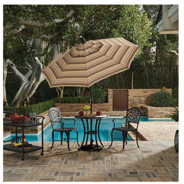 Treasure Garden 7.5' Octagonal Aluminum Push Button Tilt Umbrella