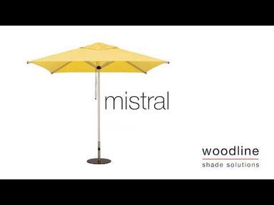 Woodline Shade Solutions Mistral 10' Round Aluminum Market Patio Umbrella |  AuthenTEAK