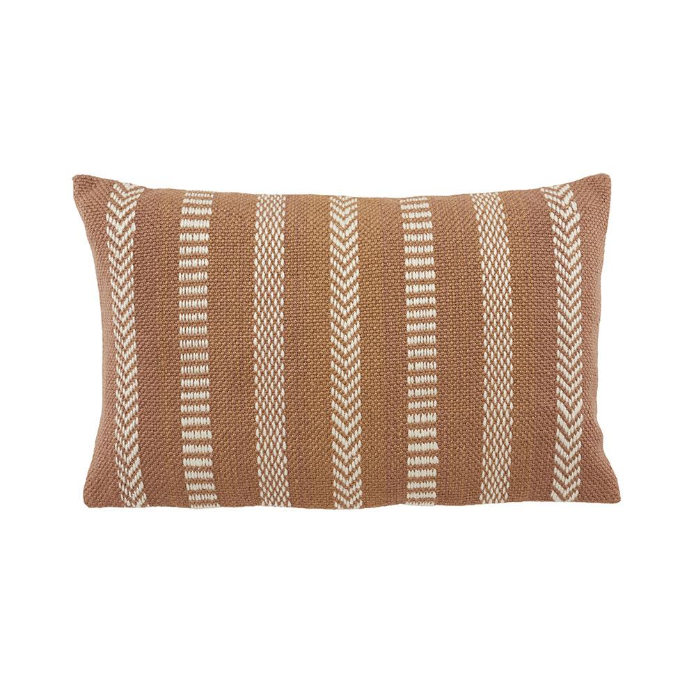 Jaipur Living 21" x 13" Vibe Papyrus Tan Lumbar Outdoor Pillow