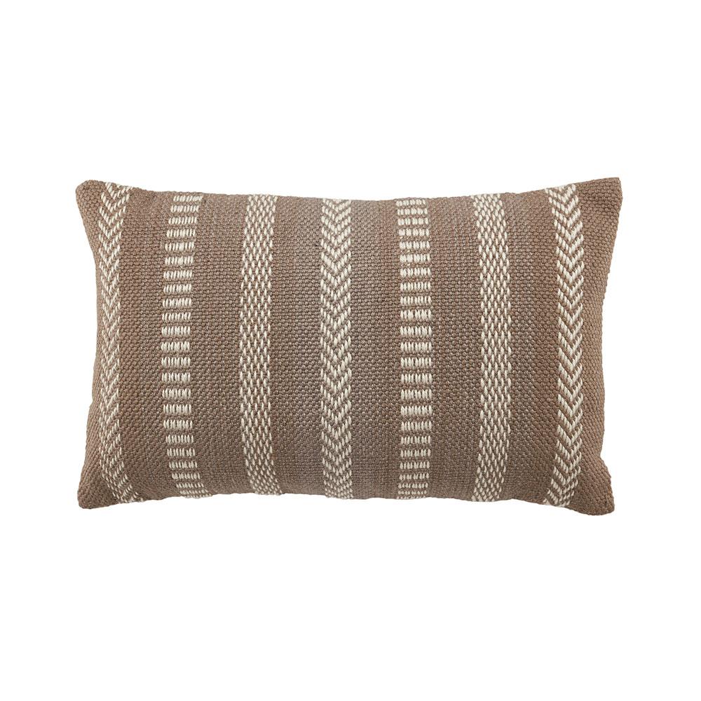 Jaipur Living Vibe Papyrus Gray Lumbar Outdoor Pillow