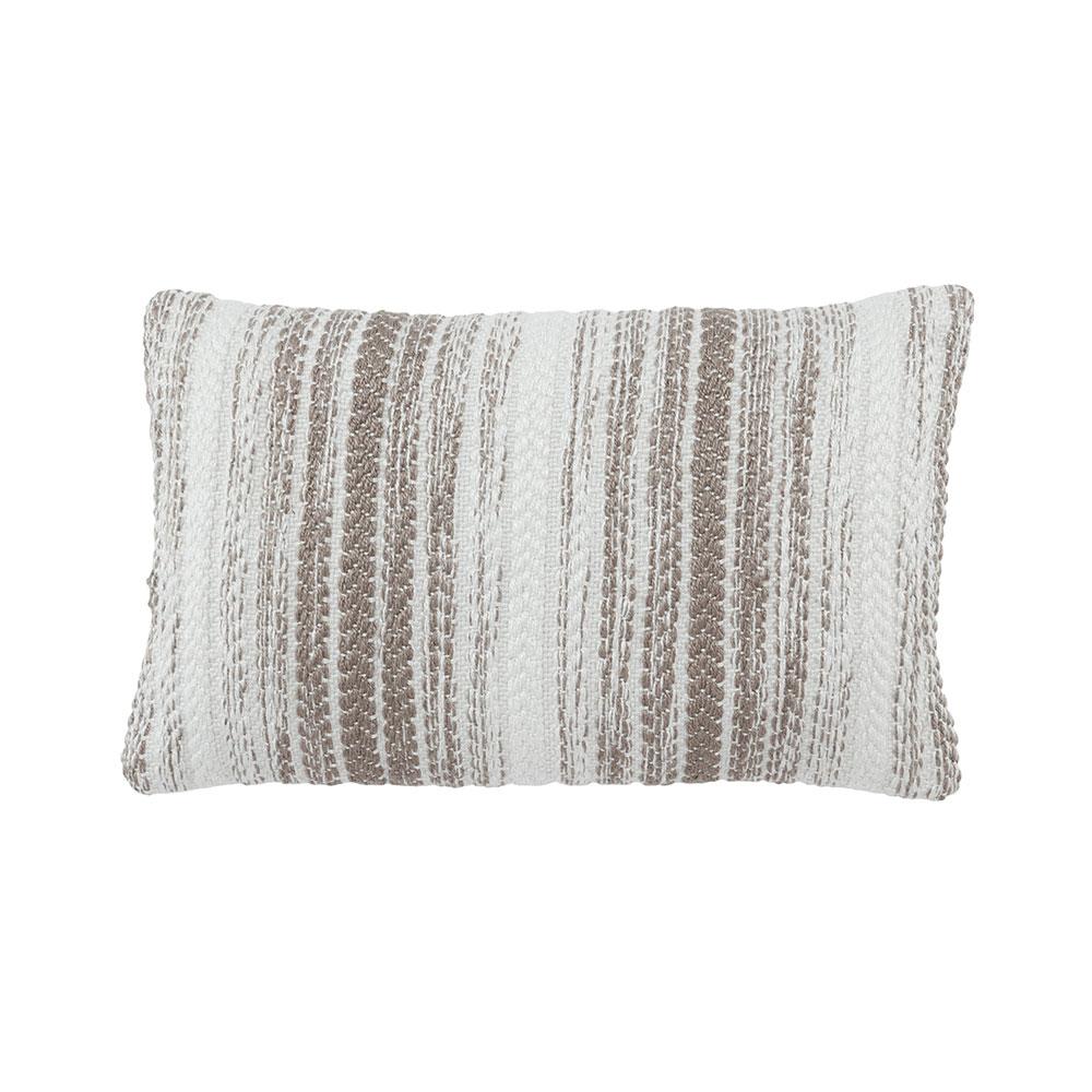 Jaipur Living 21" x 13" Vibe Austrel Gray Lumbar Outdoor Pillow