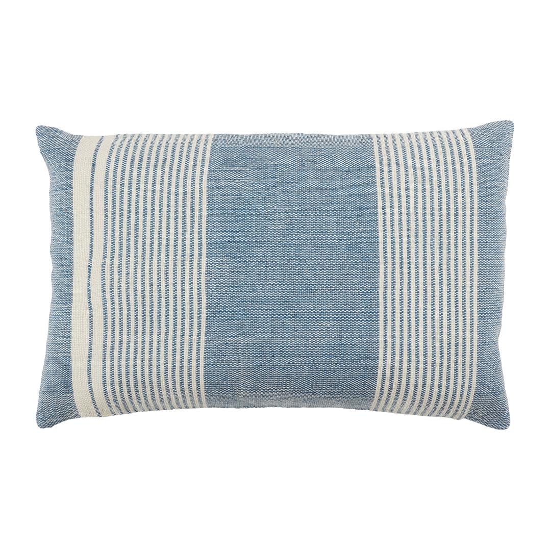 Jaipur Living 21" x 13" Carinda Blue Lumbar Outdoor Pillow