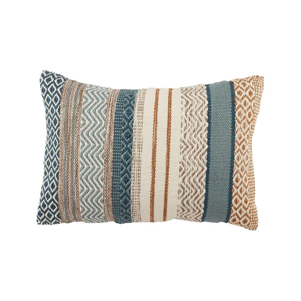 Jaipur Living 24" x 16" Fleeta Blue Lumbar Outdoor Pillow