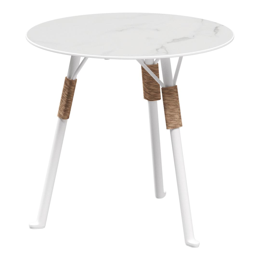 Gloster Fresco 19" Aluminum Round Side Table