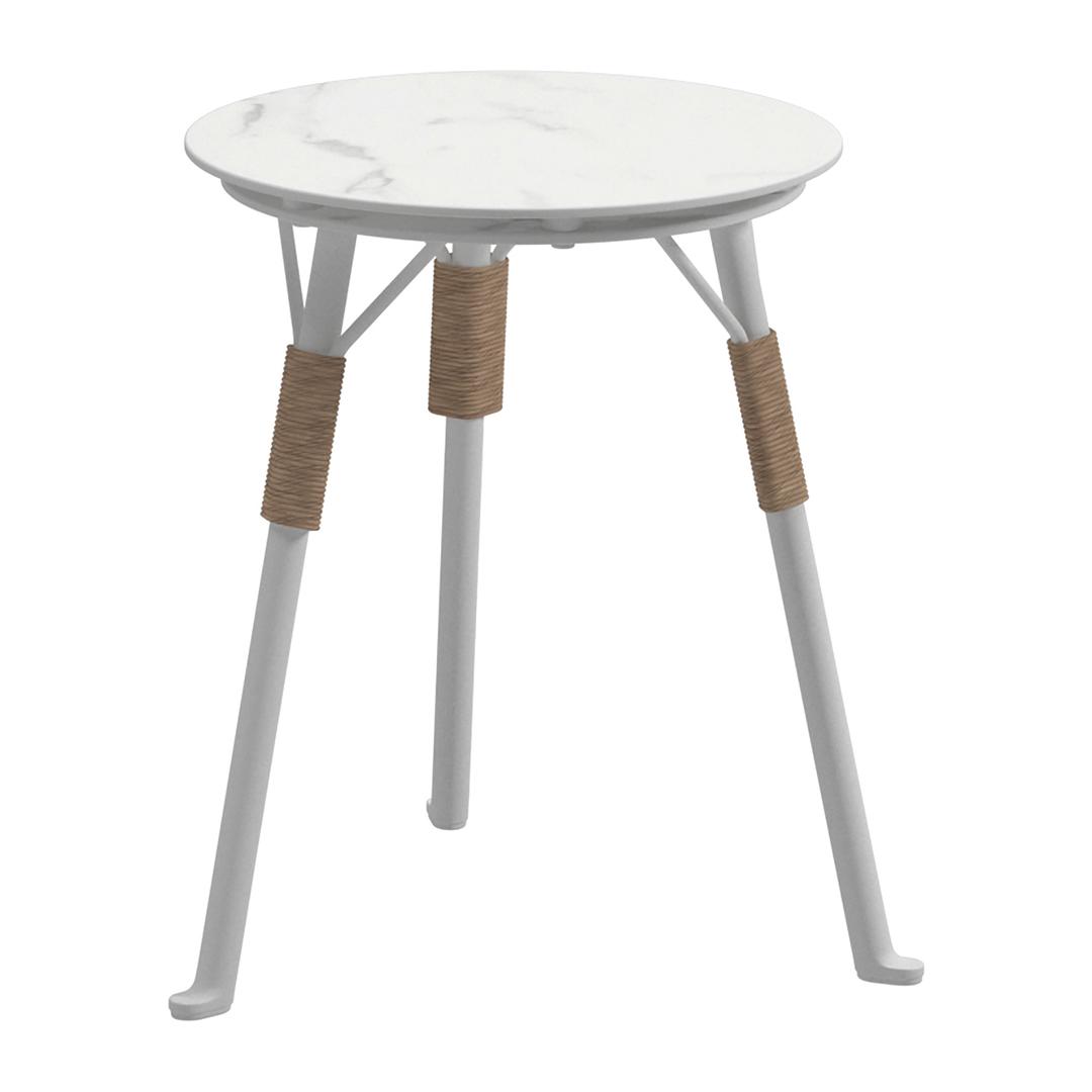 Gloster Fresco 19" Aluminum Round Side Table