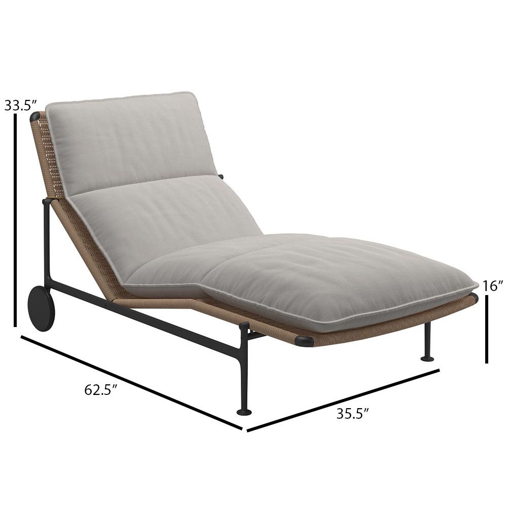 Gloster Zenith Woven Chaise Lounge - Dims Gloster Zenith Woven Chaise Lounge - Dims