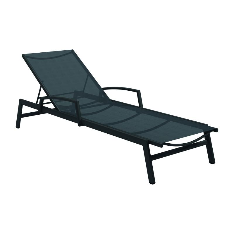 Gloster Metz Stacking Sling Chaise Lounge