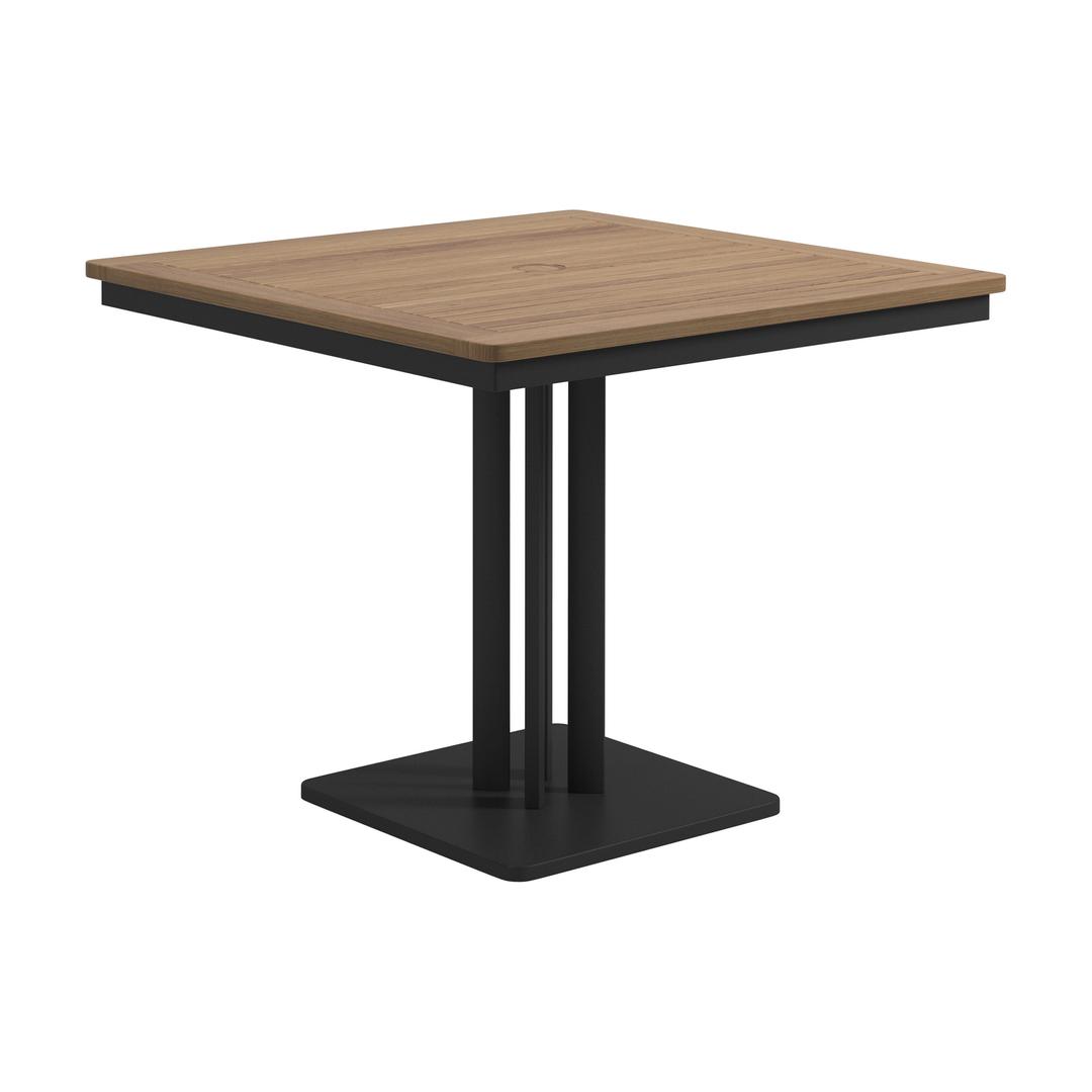 Gloster Metz 36" Aluminum Square Pedestal Dining Table