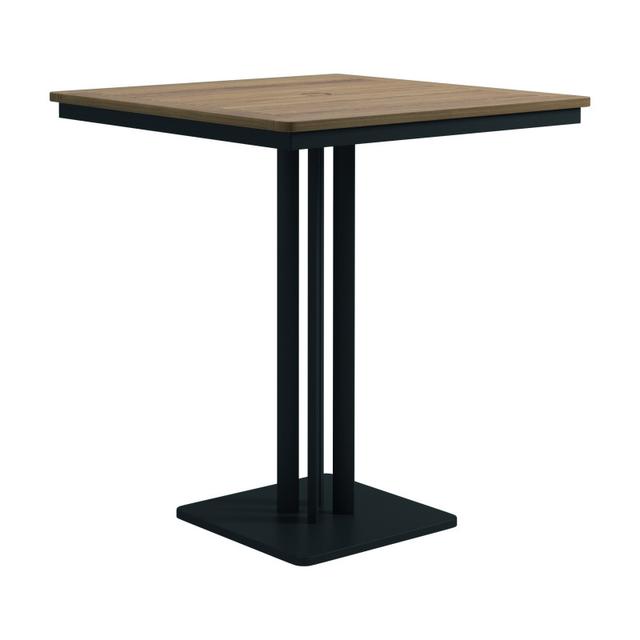 Gloster Metz 35.5&quot; Square Pedestal Bar Table