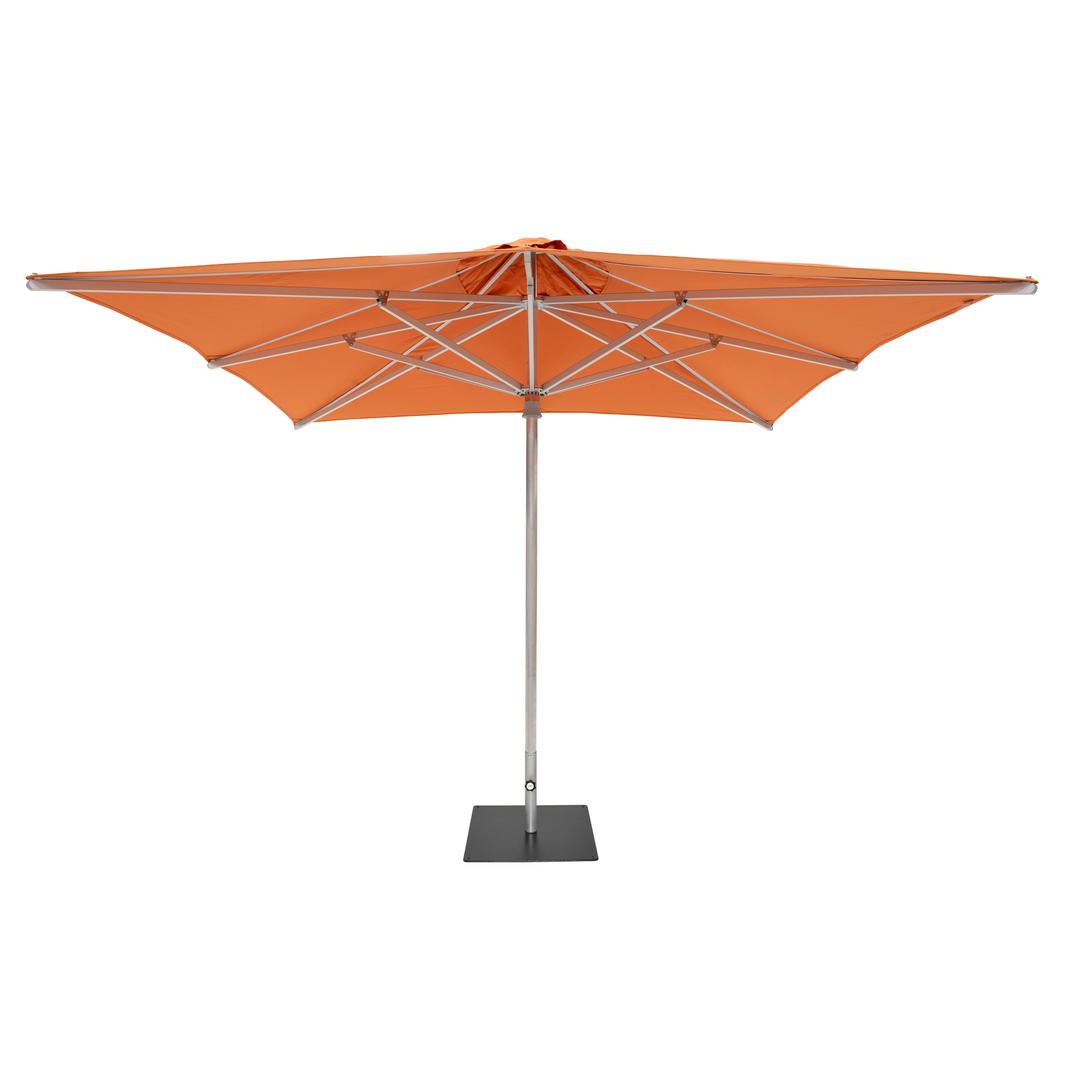 Woodline Shade Solutions Easilift 8.2' Square Aluminum Market Patio Umbrella