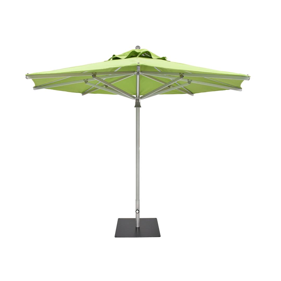 Woodline Shade Solutions Easilift 8.9' Round Aluminum Market Patio Umbrella