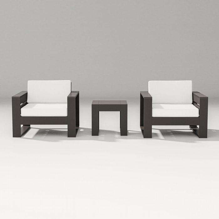 Polywood Latitude 3-Piece Deep Seating Lounge Chair Set