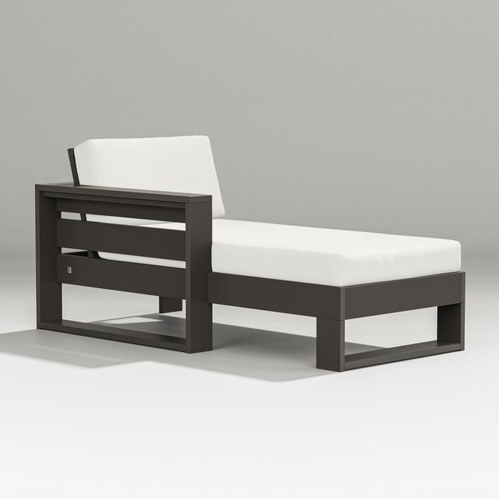 Polywood Latitude Modular Left Arm Chaise Outdoor Sectional Unit