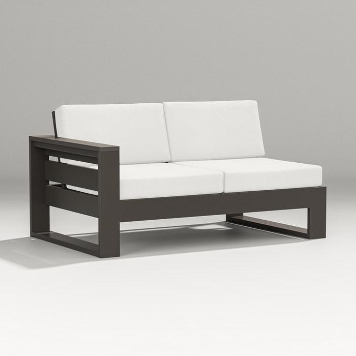 Polywood Latitude Modular Left Arm Love Seat Outdoor Sectional Unit