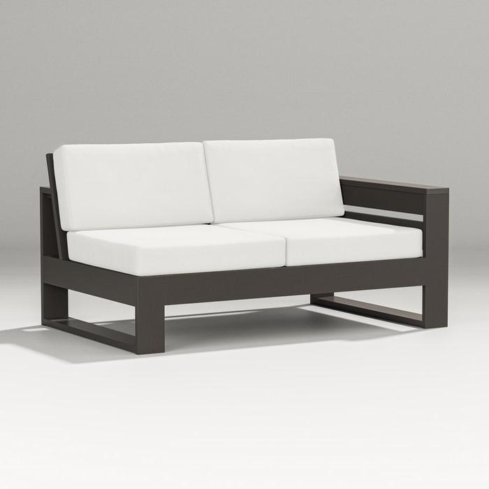 Polywood Latitude Modular Right Arm Love Seat Outdoor Sectional Unit