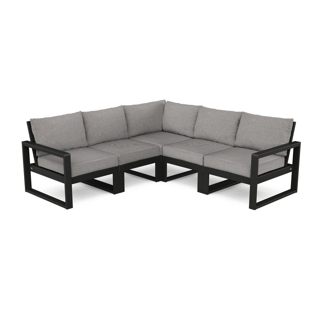 Polywood EDGE 5-Piece Modular Outdoor Sectional Sofa